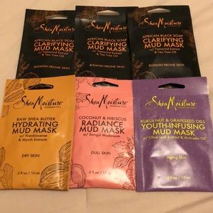 Shea Moisture Mud Masks Bundle Brand New.